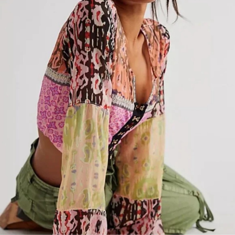Free People Walk That Way Cropped top - Picture 3 of 3